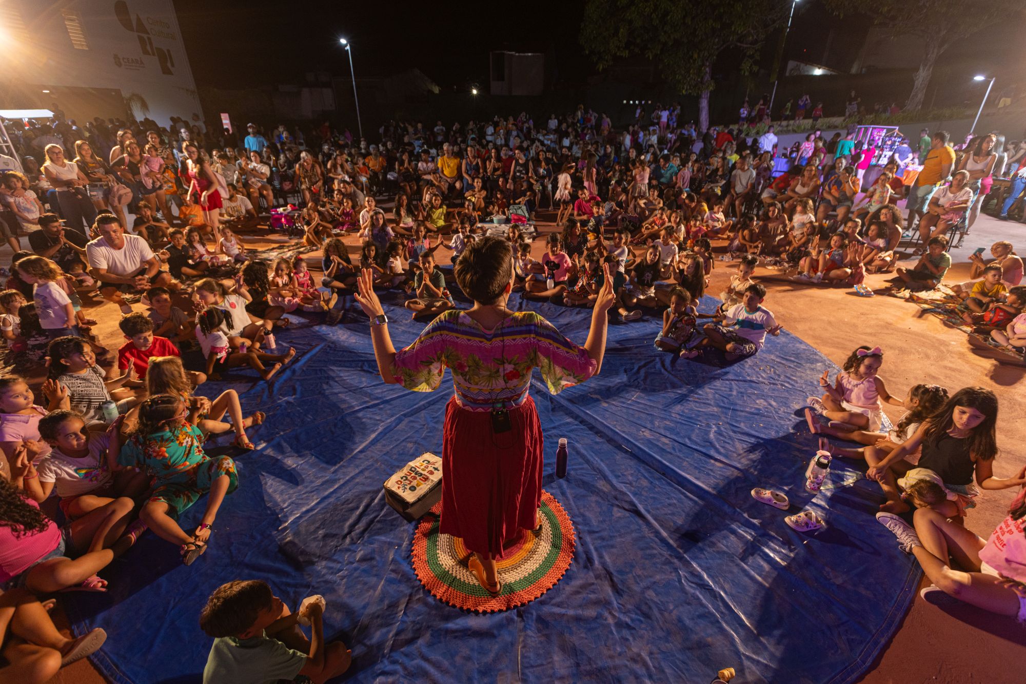 Programação dia das Crianças no Centro cultural, apresentação terreiro das Artes.