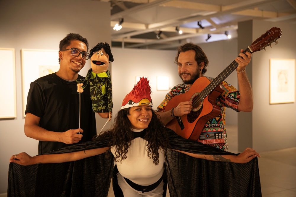 Visita à exposição com o Soldadinho do Araripe e Aldemir Martins