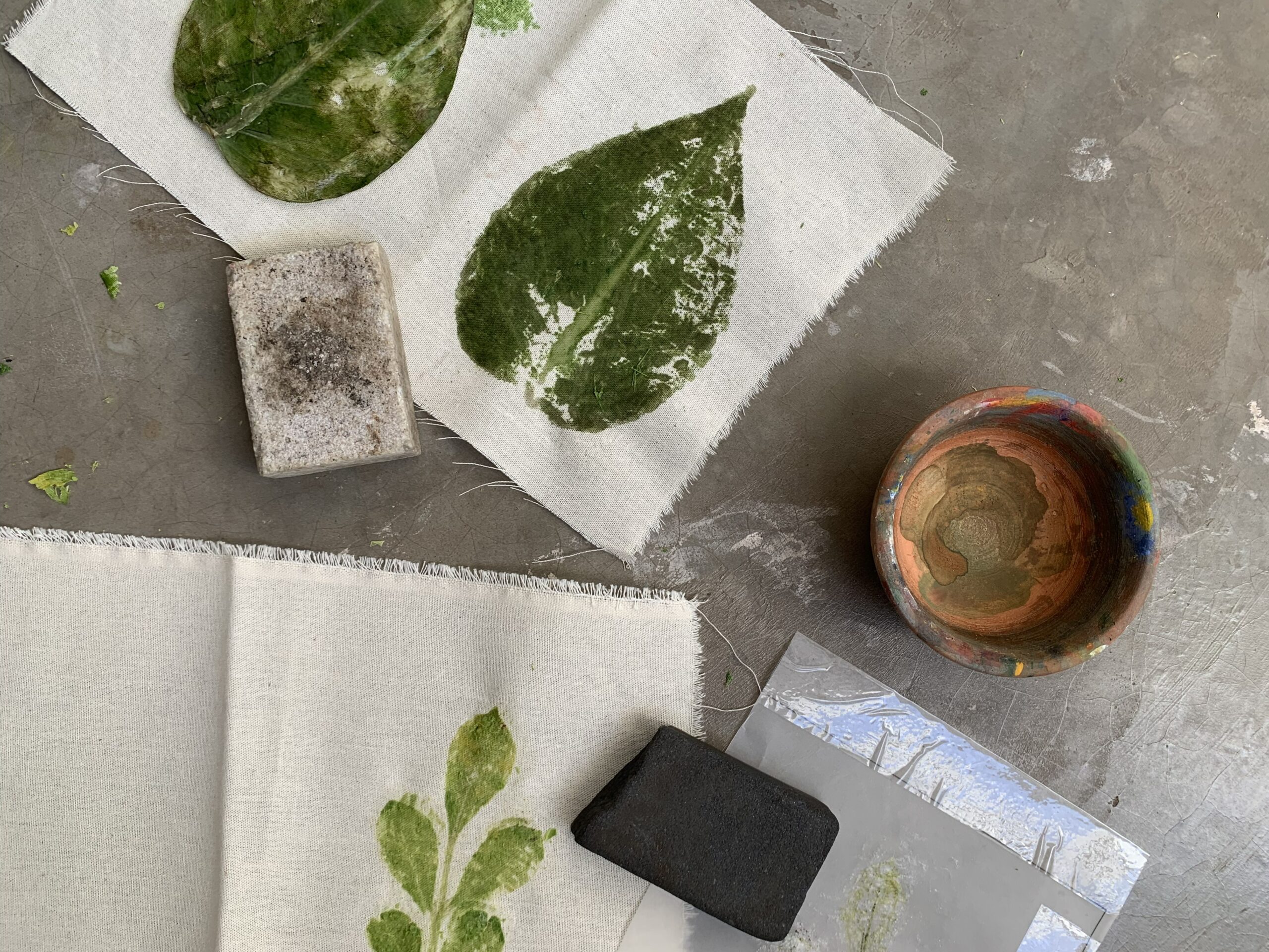 Ateliê feito à mão: oficina de estamparia botânica – Memória das plantas